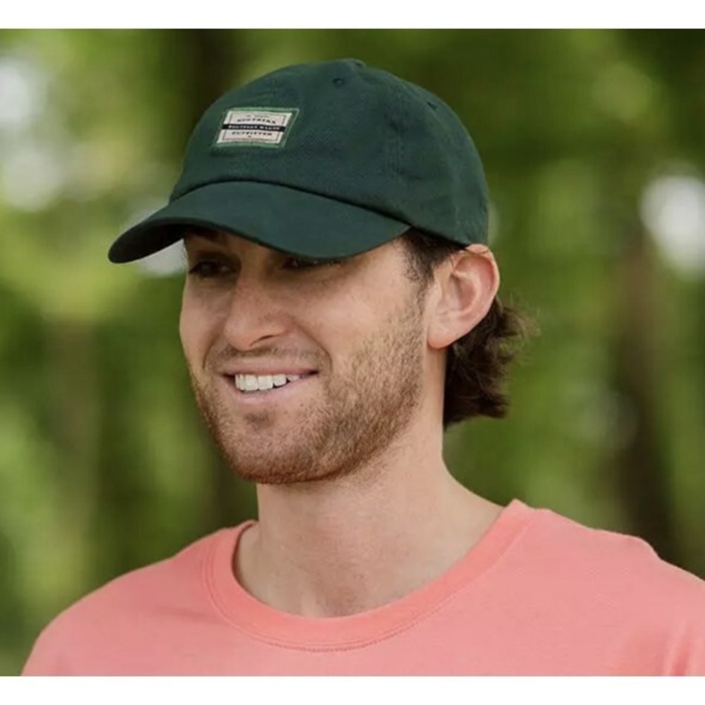 Southern Marsh Green Washed Hat Box Logo CAP HAT Nwt Leather Strapback